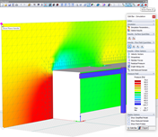 Slice Plane Showing Pressure Field Results
